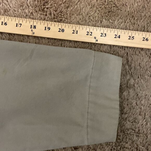 Men’s Khaki Cotton Chore Coat Brown Corduroy Collar size L Utility Streetwear - Picture 8 of 9